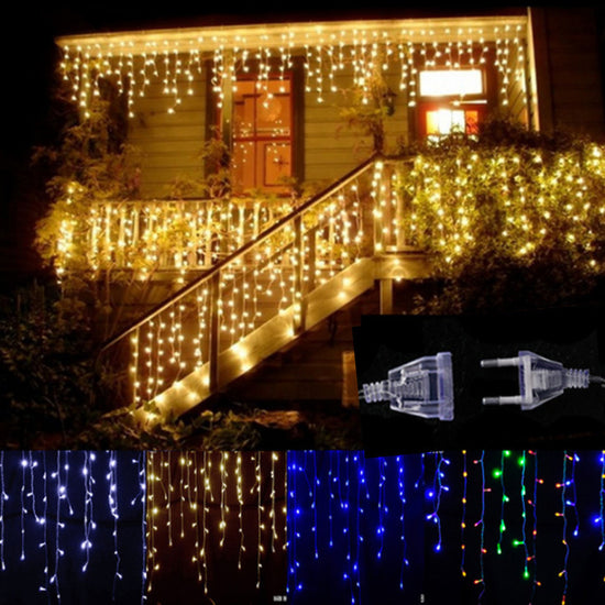 LED Starry Icicle Light String – Twinkling Lights for Magical Ambience