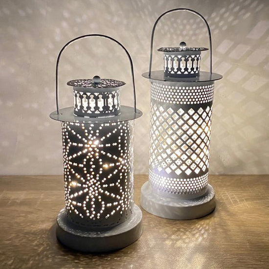 Creative Hollow Wind Lantern – Elegant Iron Craft for Home Décor