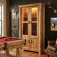 Cedar Log Gun Cabinet