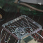 Portable Folding Stainless Steel Stove Holder – Compact & Durable for Camping & Outdoor Cooking