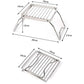 Portable Folding Stainless Steel Stove Holder – Compact & Durable for Camping & Outdoor Cooking