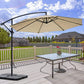 3M Side Patio Umbrella – Stylish Shade for Outdoor Relaxation
