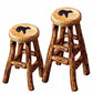 Carved Wood Bear Barstool
