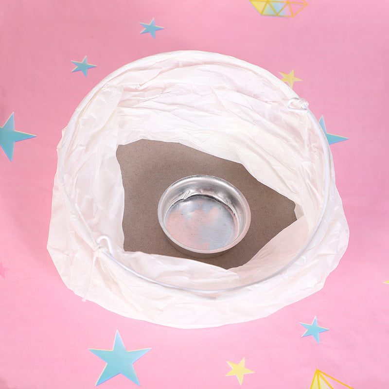 Handmade White Paper Lantern – Elegant & Timeless Home Décor