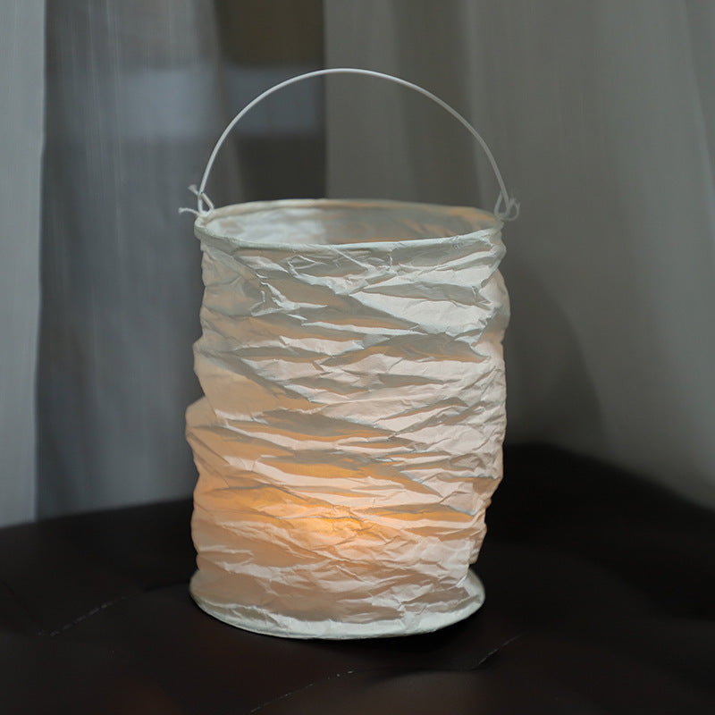 Handmade White Paper Lantern – Elegant & Timeless Home Décor