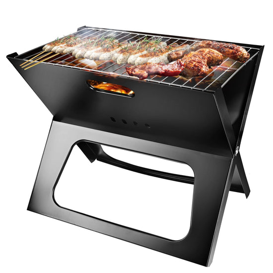 Portable Foldable Charcoal BBQ Grill – Perfect for Camping & Outdoor Cooking