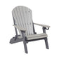 Vibrant pink and teal Adirondack chair with built-in cup holders, offering a bold and stylish touch to any outdoor space.