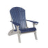 Vibrant pink and teal Adirondack chair with built-in cup holders, offering a bold and stylish touch to any outdoor space.