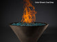 Slick Rock Concrete - RidgeLine Series Conical Fire Bowl - Match Lit