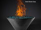 Slick Rock Concrete - RidgeLine Series Conical Fire Bowl - Match Lit