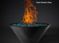 Slick Rock Concrete - RidgeLine Series Conical Fire Bowl - Match Lit