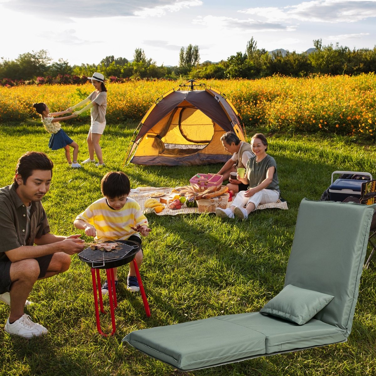 Foldable Outdoor Travel Camping Reclining Chair