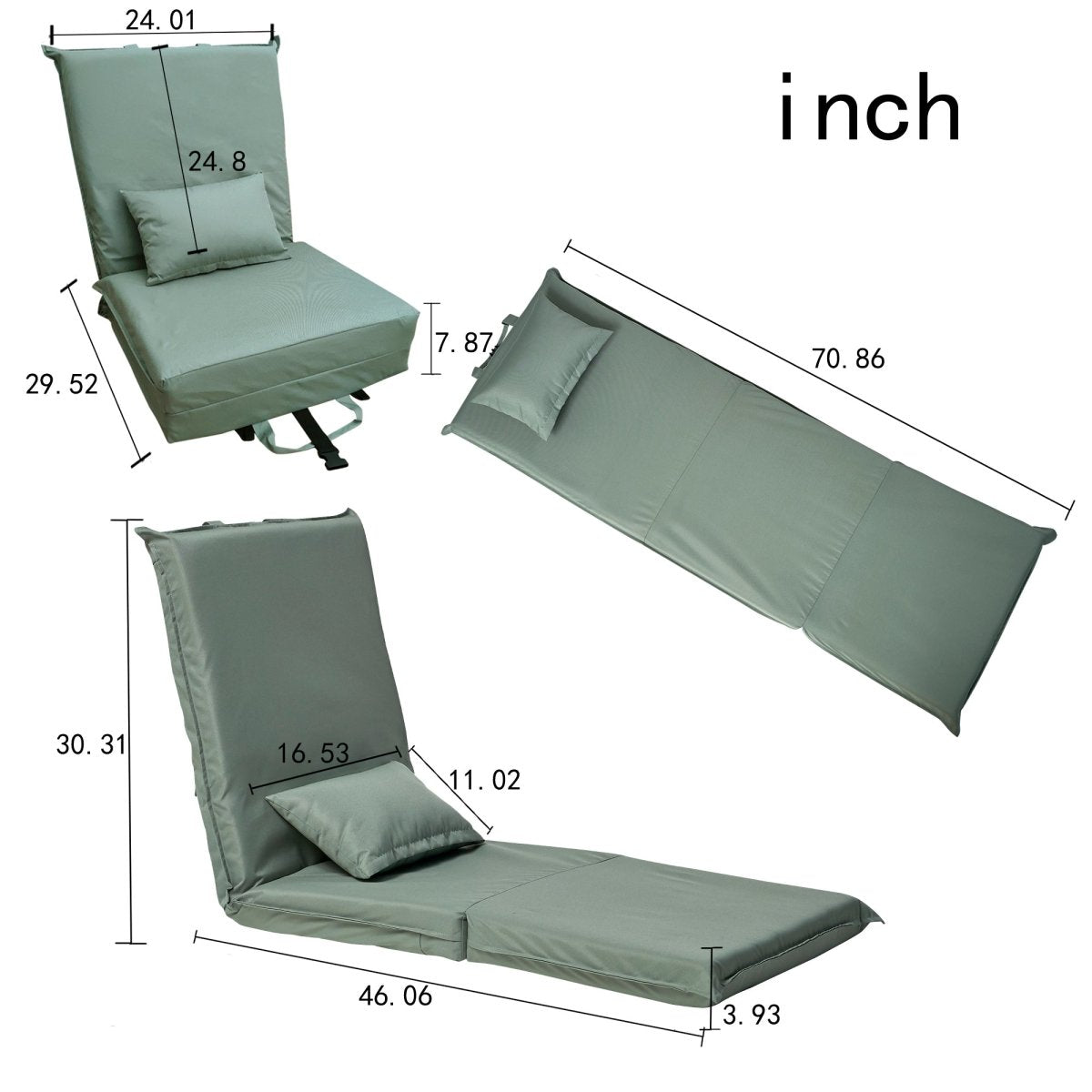 Foldable Outdoor Travel Camping Reclining Chair